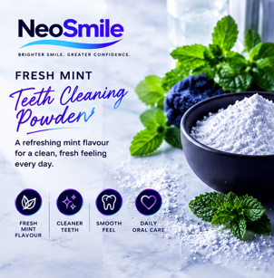 NeoSmile Fresh Mint Teeth Cleaning Powder (80g)
